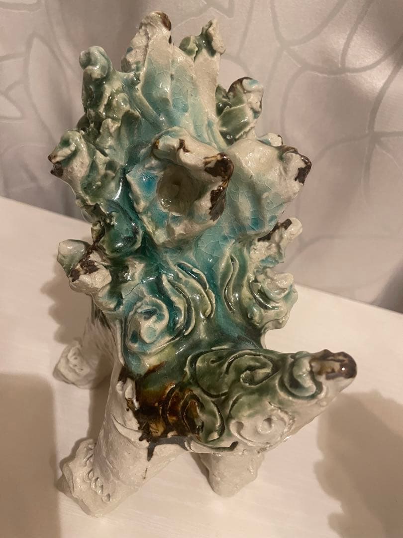 【一点物】沖縄　シーサー　置物　焼物　やちむん