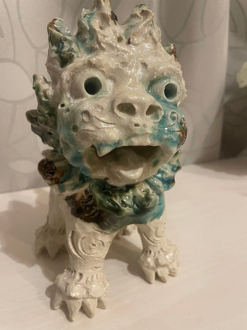 【一点物】沖縄　シーサー　置物　焼物　やちむん