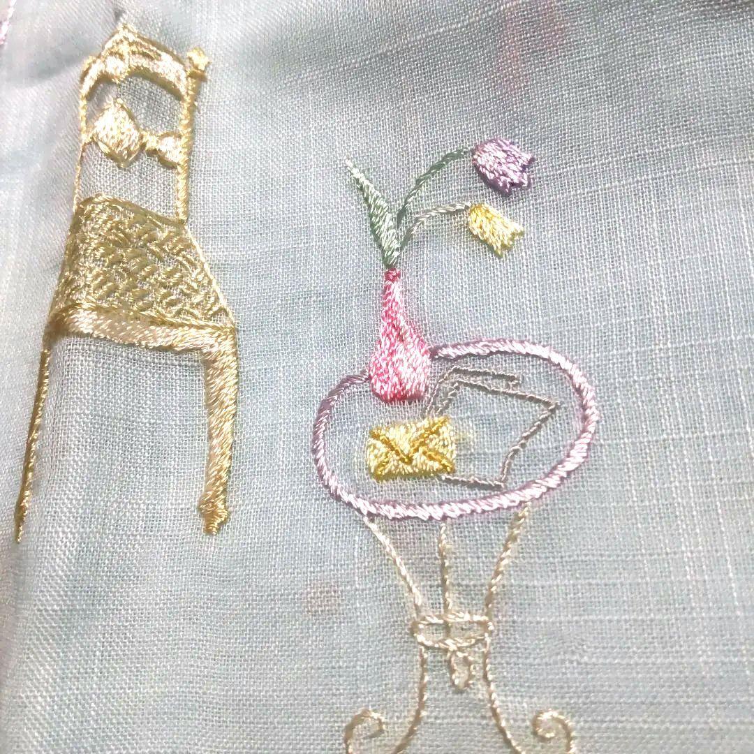 未使用 WAKO 手刺繍 ハンカチ　銀座　和光　ハンカチ✕２種