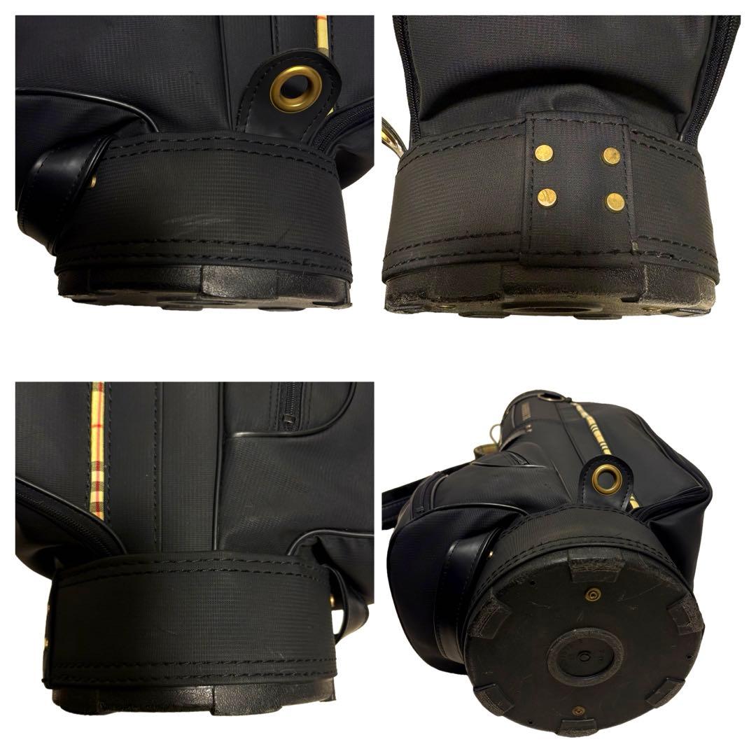 美品　BURBERRY ゴルフバッグ キャディバッグ　ノバチェック　ブラック