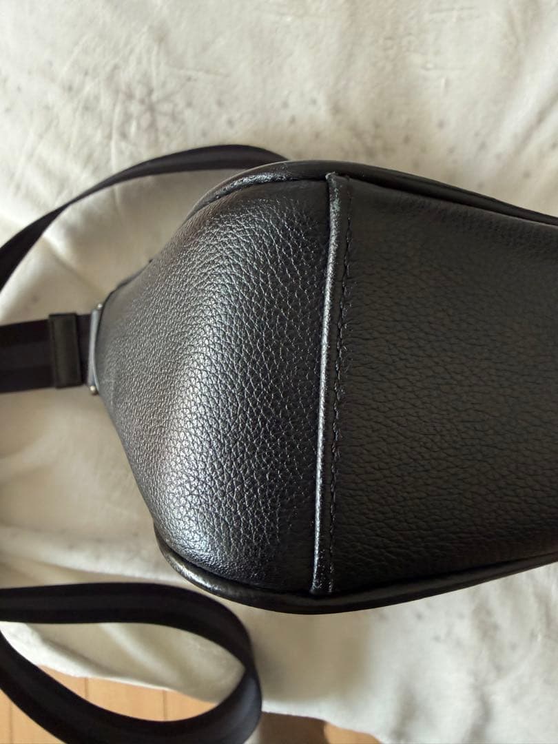 COACH 黒 レザー ショルダーバッグ