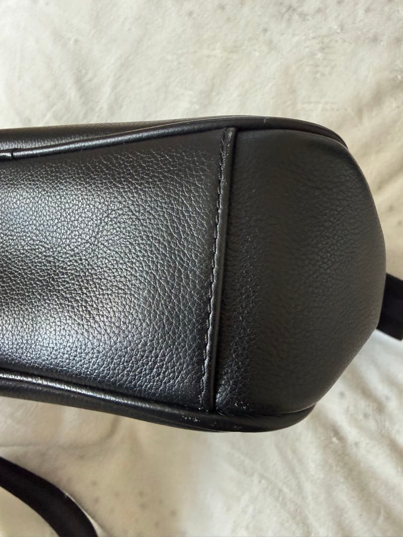 COACH 黒 レザー ショルダーバッグ