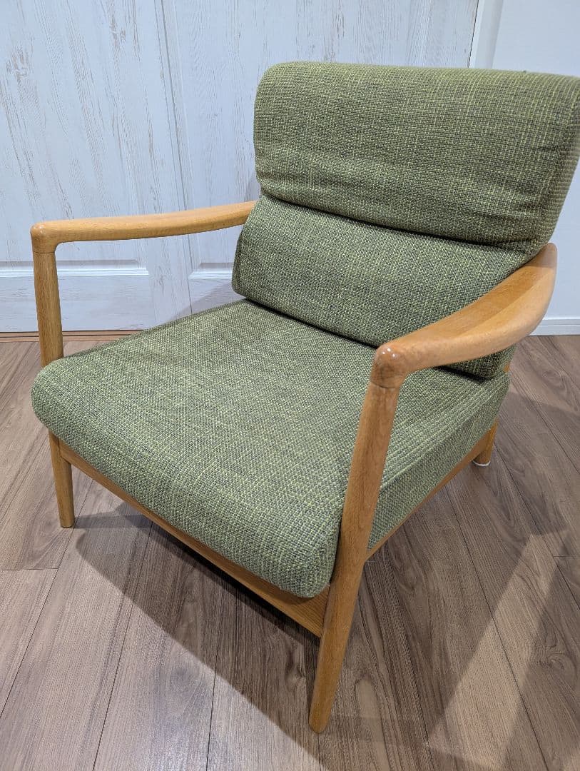 天然木オーク材 1Pソファ 天然木オーク材 北欧スタイル　オークライフ