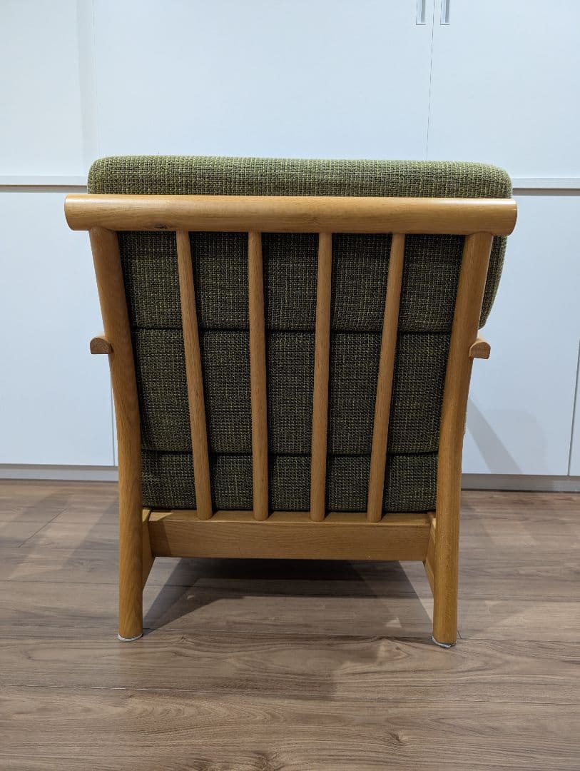 天然木オーク材 1Pソファ 天然木オーク材 北欧スタイル　オークライフ