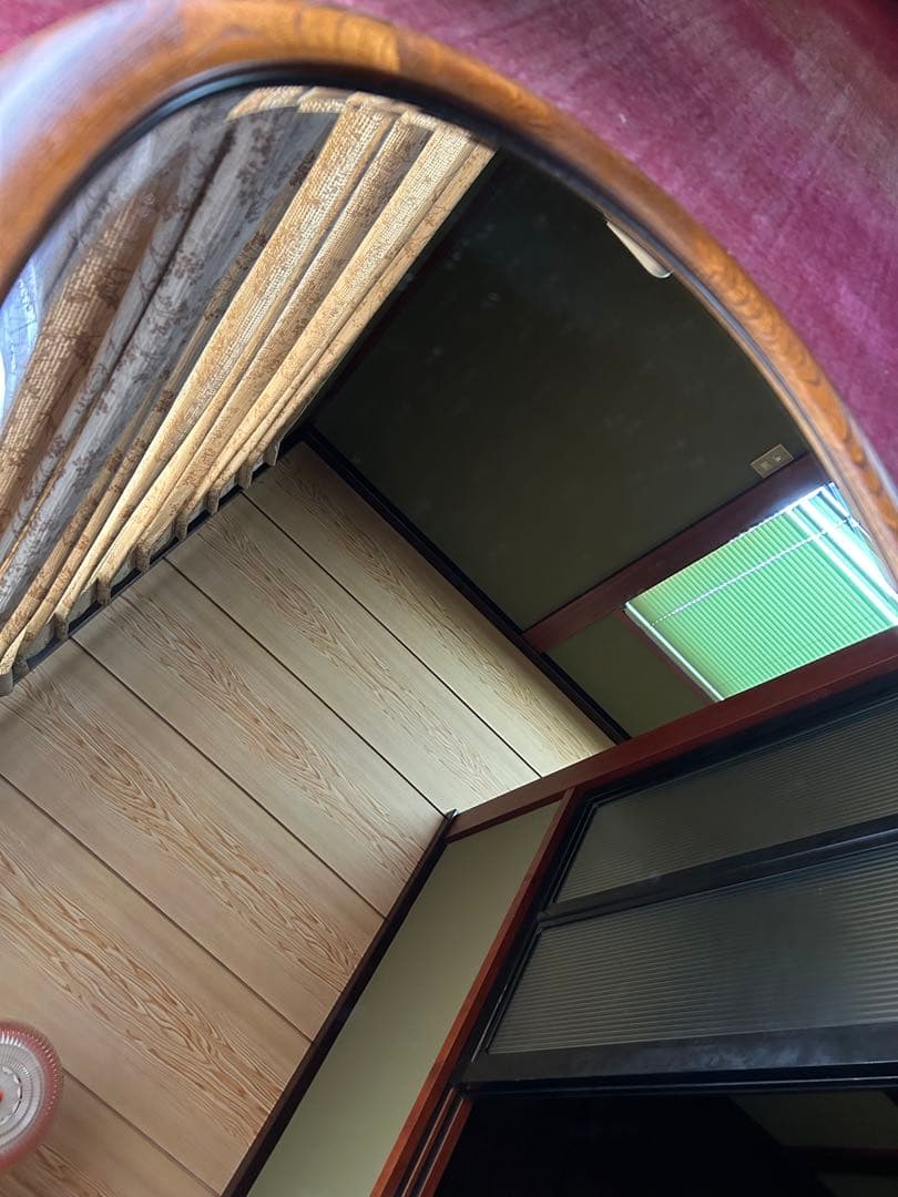 カリモク ウォールミラーA2016 昭和レトロ 壁掛け鏡