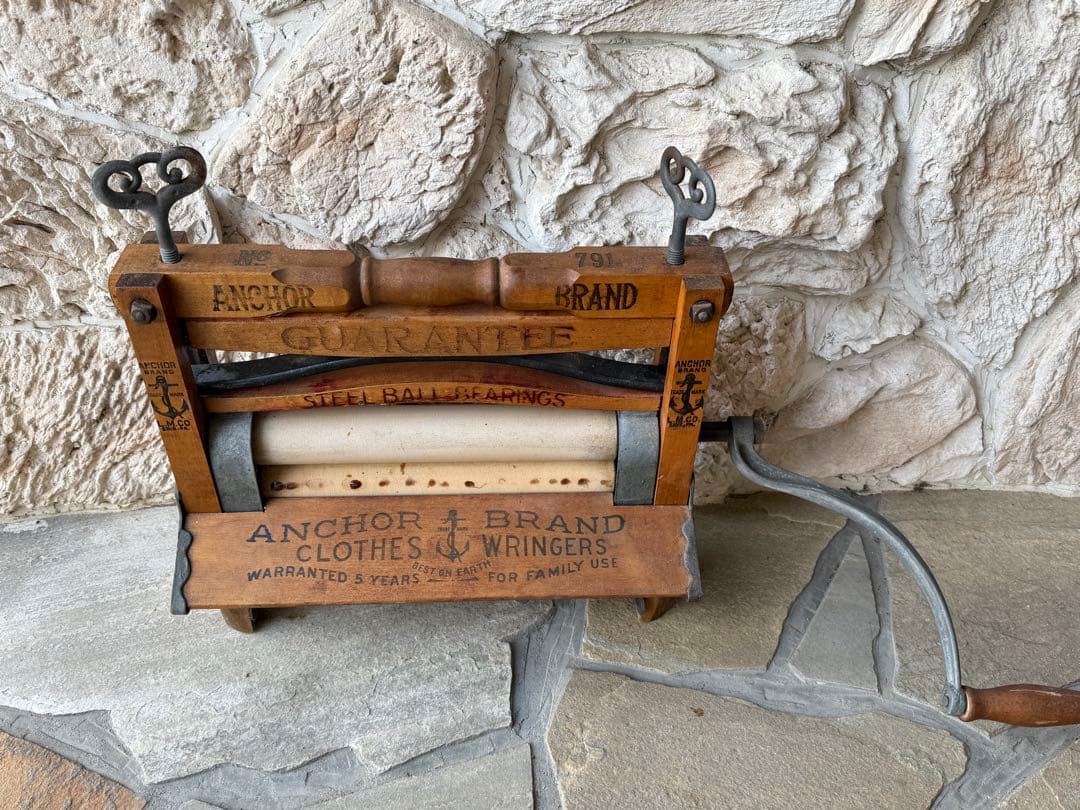 【値下げ】アンティーク アンカー 社ローラー式脱水機