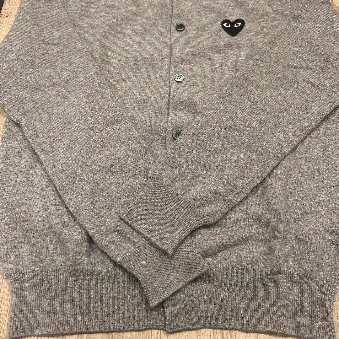PLAY COMME des GARÇONS グレー カーディガン M