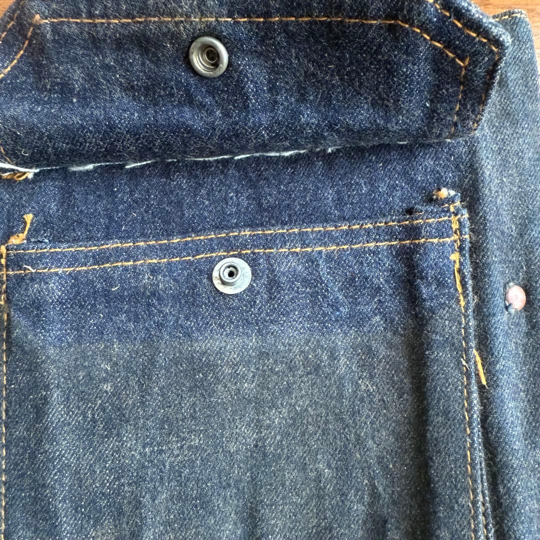 BLUE BORN デニムバインダー ポケット付き　希少　アメリカ製生地