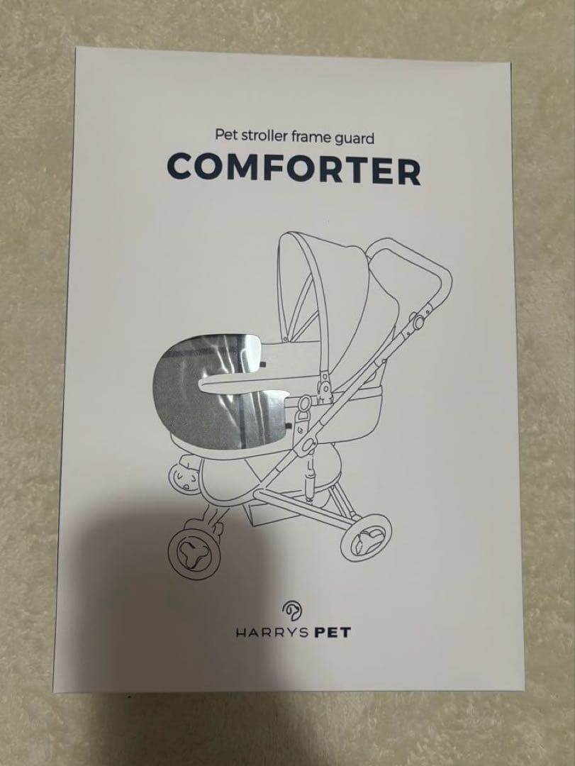 ハリースペット カートクッション3点セット スクエアグレー