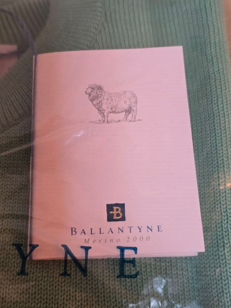 #1864 BALLANTYNE 長袖カーディガン 42インチ ミントグリーン