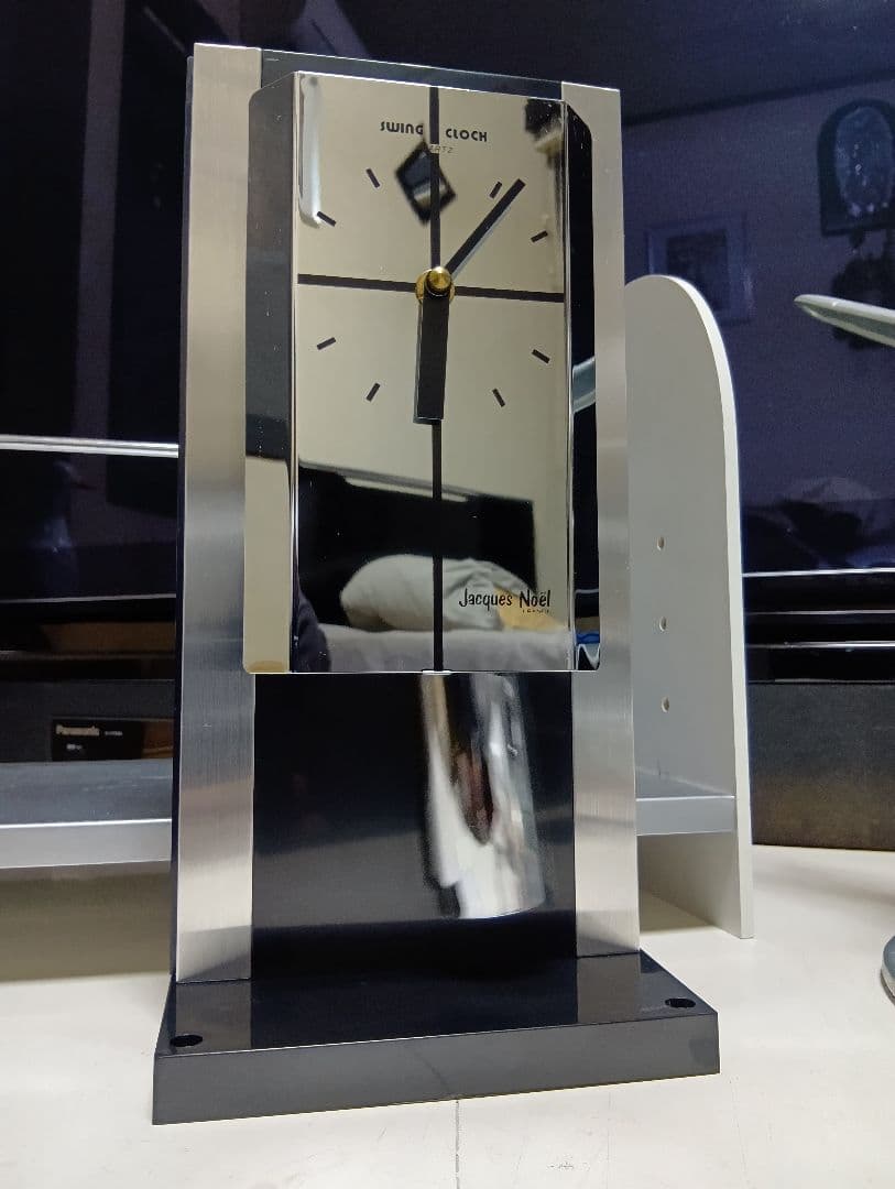 1980's　フランス　ジャックノエル　スペースエイジ　メタル　スイングクロック