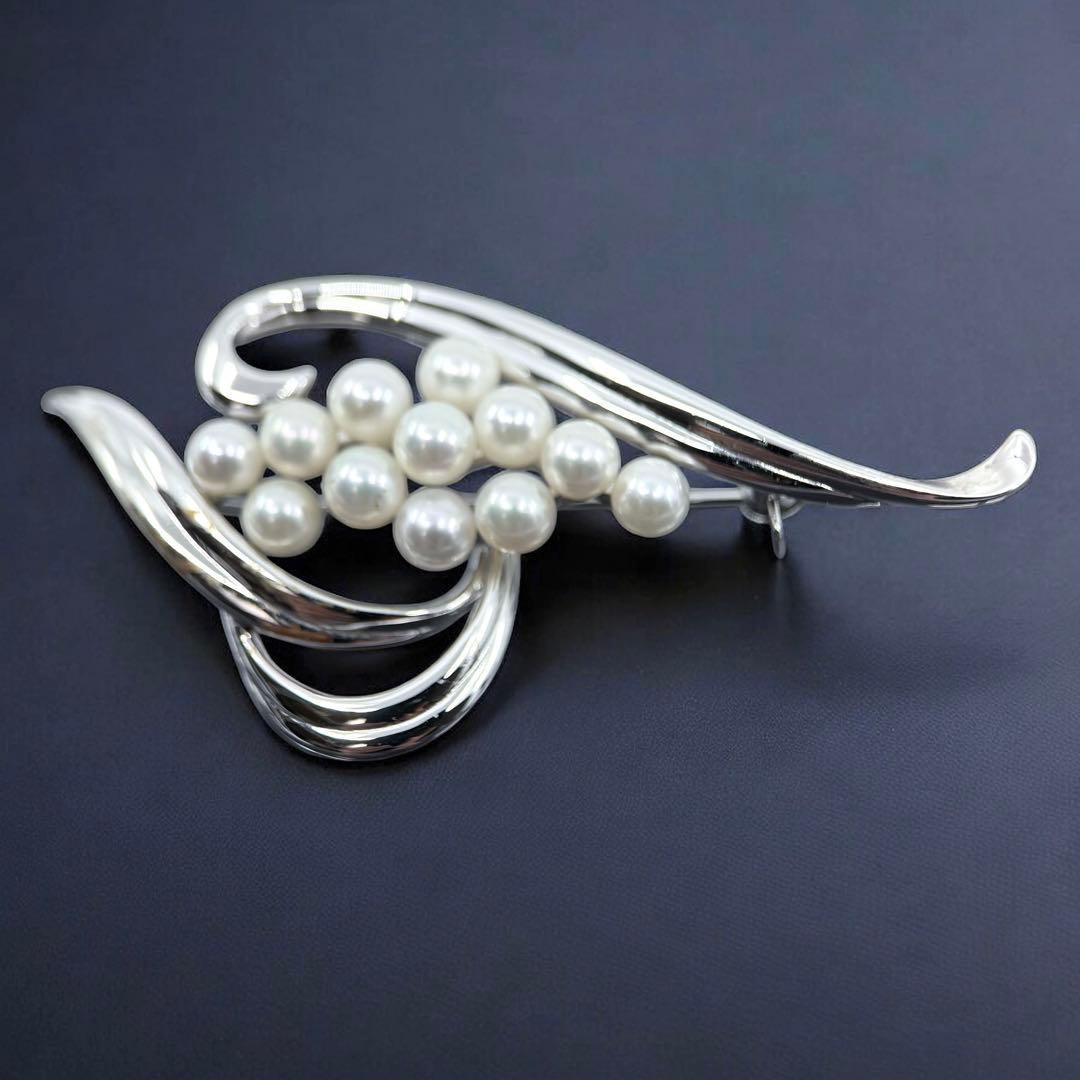 【未使用保管品】ミキモト　アコヤ　パール　本真珠　ブローチ　コサージュ