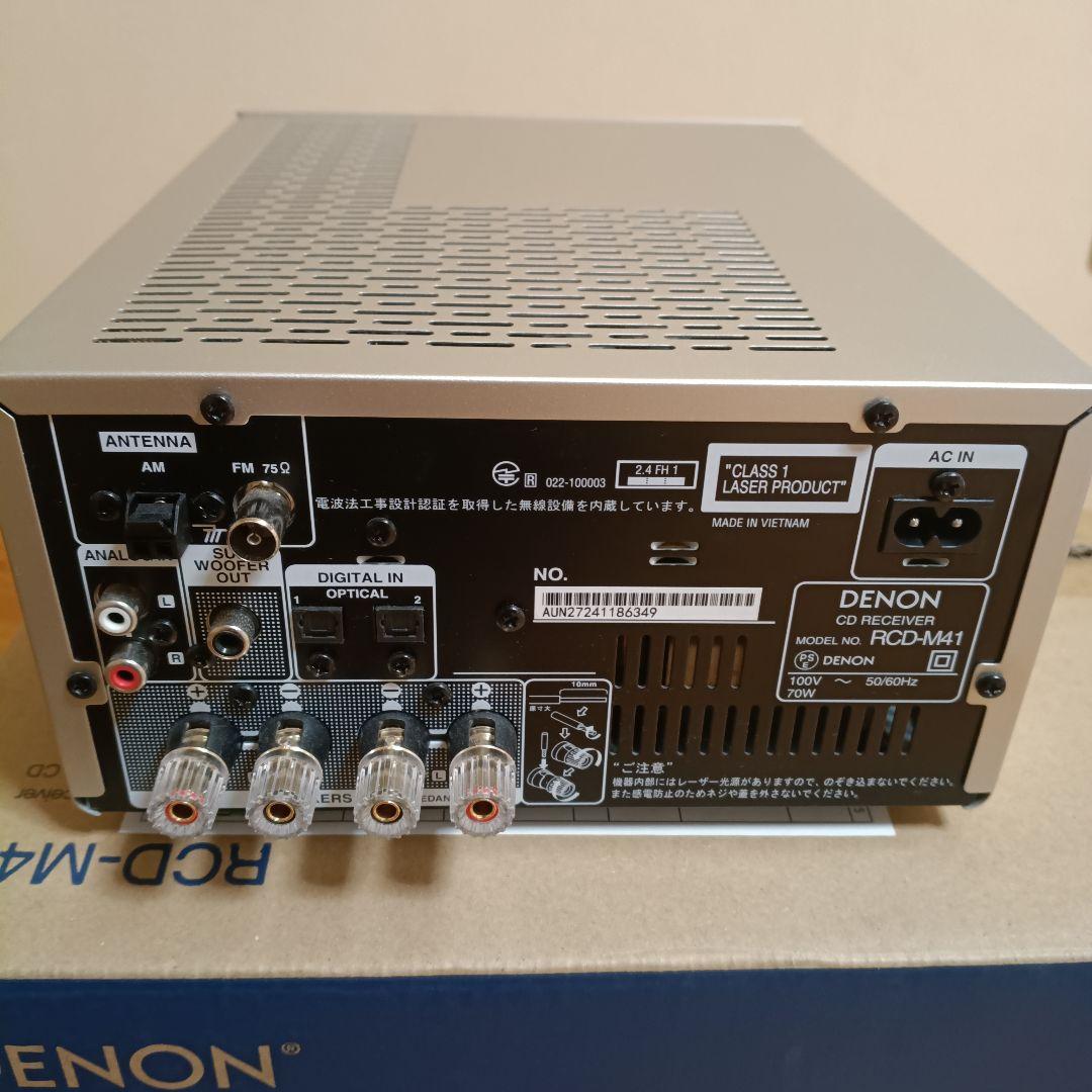 DENON CDレシーバー RCD-M41 【使用期間1年未満・長期保証加入】