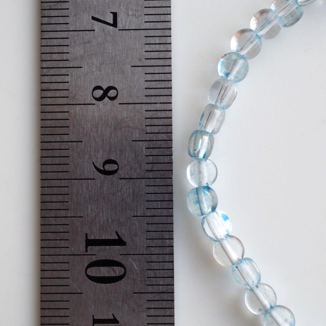 【もも】✳︎SALE✳︎天然トパーズの華奢ゴムブレスレット