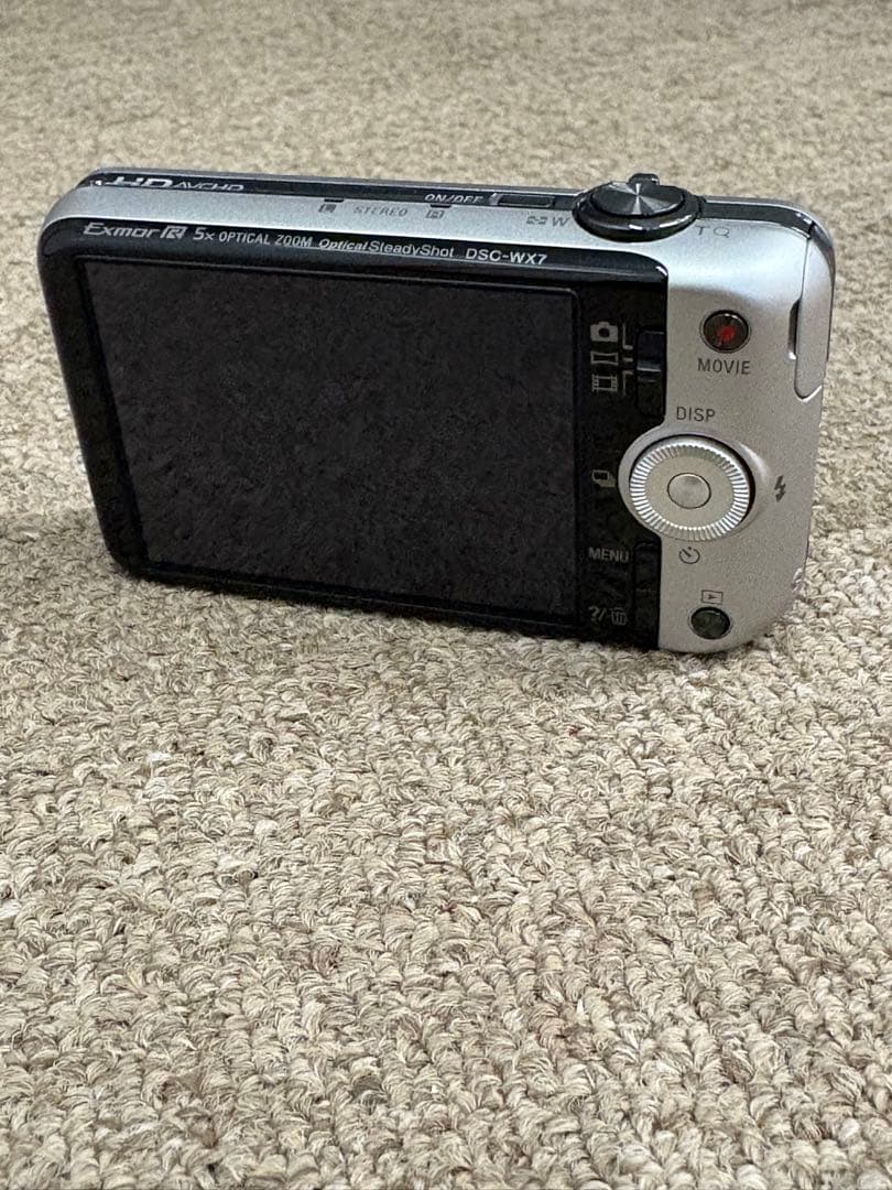 【美品】ソニー SONY DSC-WX7 コンデジ シルバー 動作品 純正品