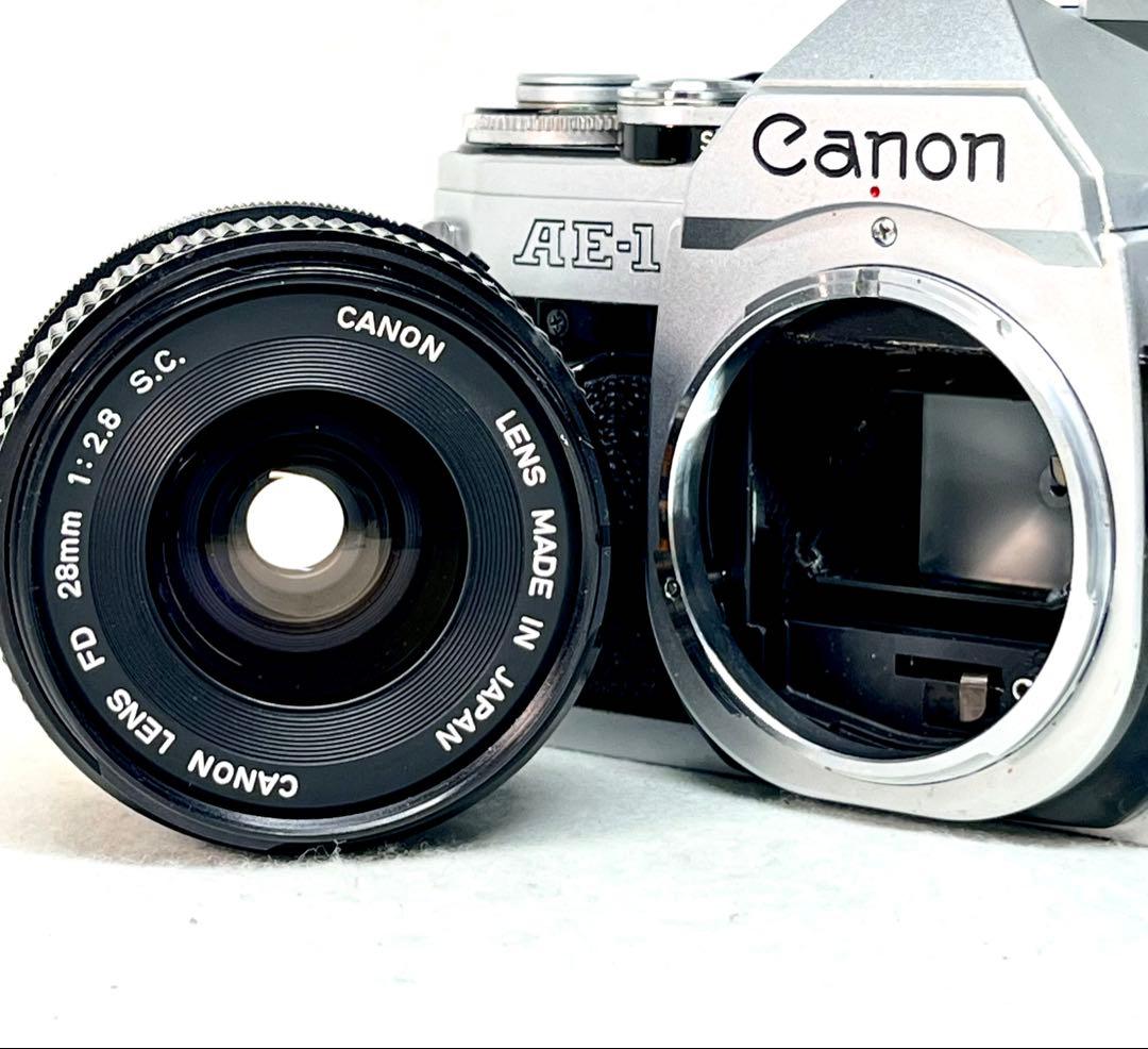 【完全動作品】キャノンフィルムカメラAE-1 28mm f2.8 3185341