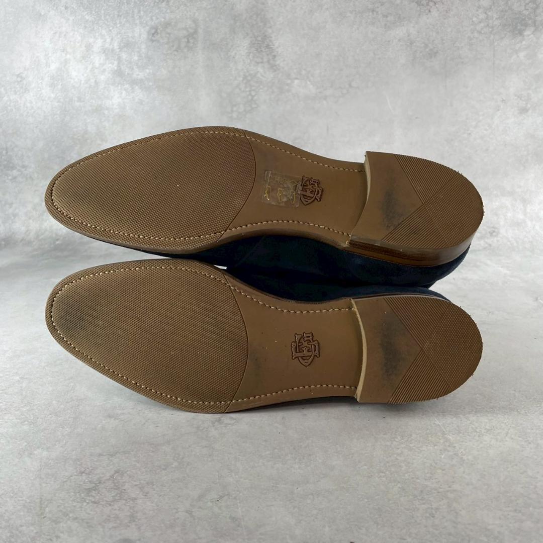 現行・美品　エドワードグリーン 　シャンクリン　スエード　チャッカブーツ　紺色