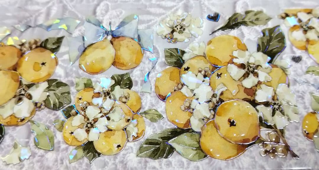 S9＃半夏琵琶(贝壳光)青空乐园切り売り海外装飾マステ