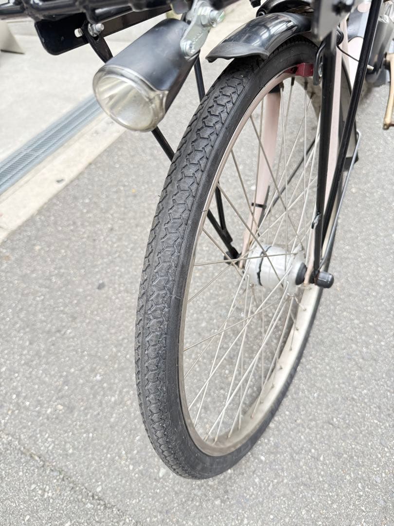 子供乗せ　パナソニック　電動アシスト自転車 チャイルドシート付き ピンク