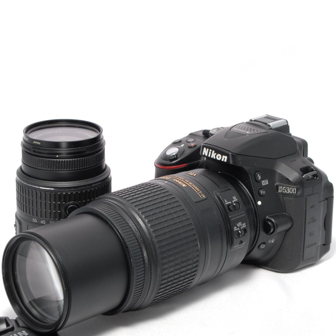 超望遠デビューに✨初心者OK✨Wi-Fi 搭載✨Nikon D5300 Wレンズ