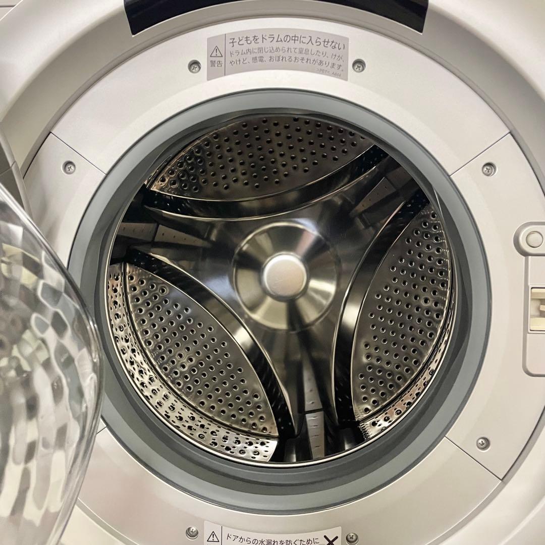 SHARP　ES-S7J-WL　左開き7.0kgドラム洗濯機　2024年製 F