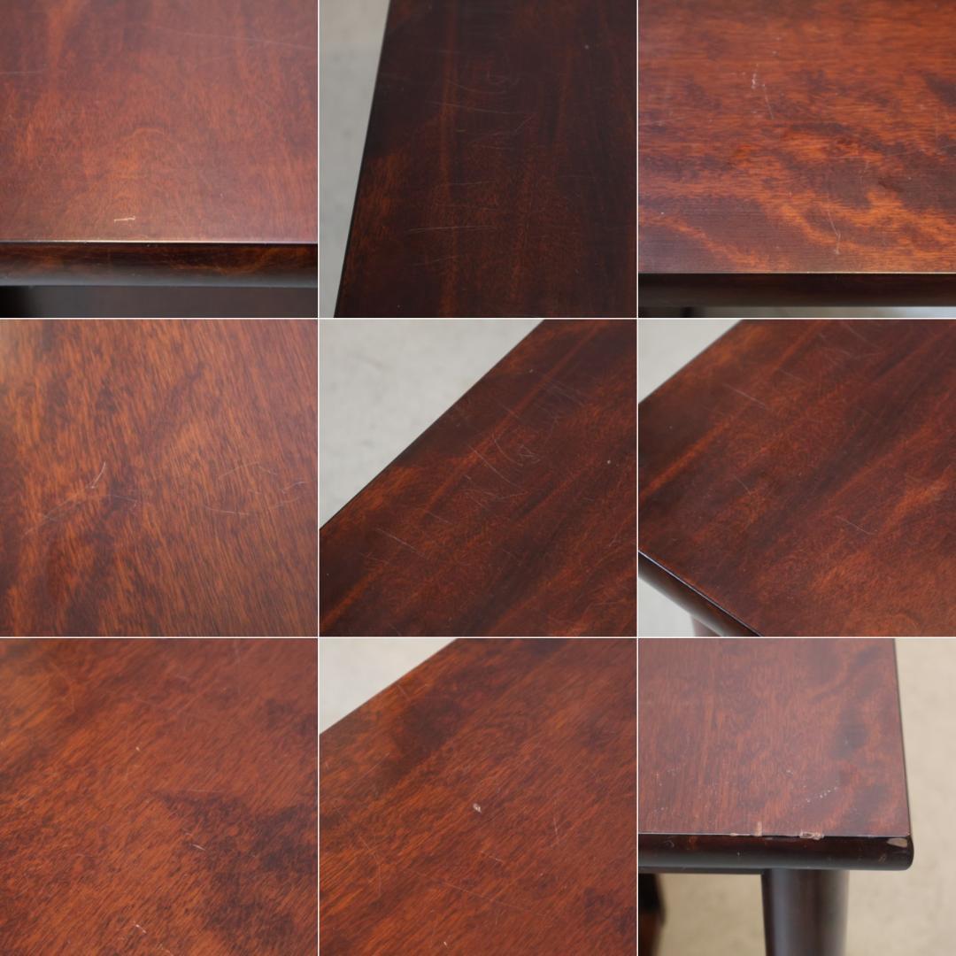 九州民芸家具 つくし工芸 書斎机 袖机 デスク ミズメザクラ無垢材 クラシック