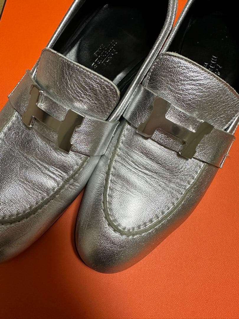 HERMES モカシンパリ　ローファー