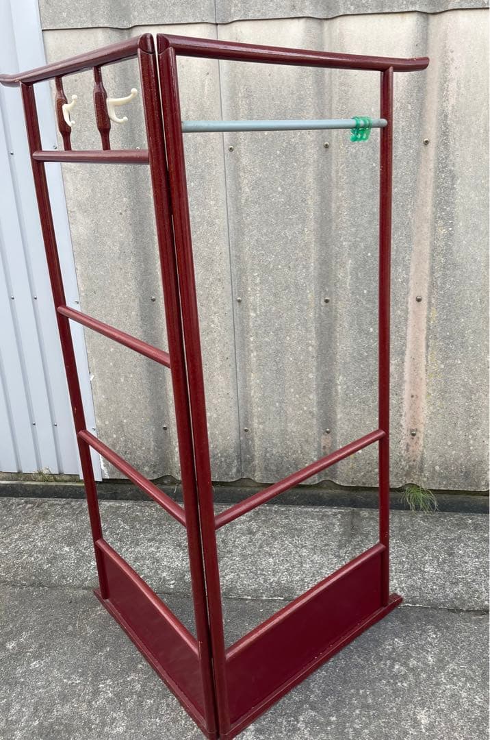 稀少/古道具/当時物/無垢材/木製/衣紋掛け/衣桁/着物掛け/31