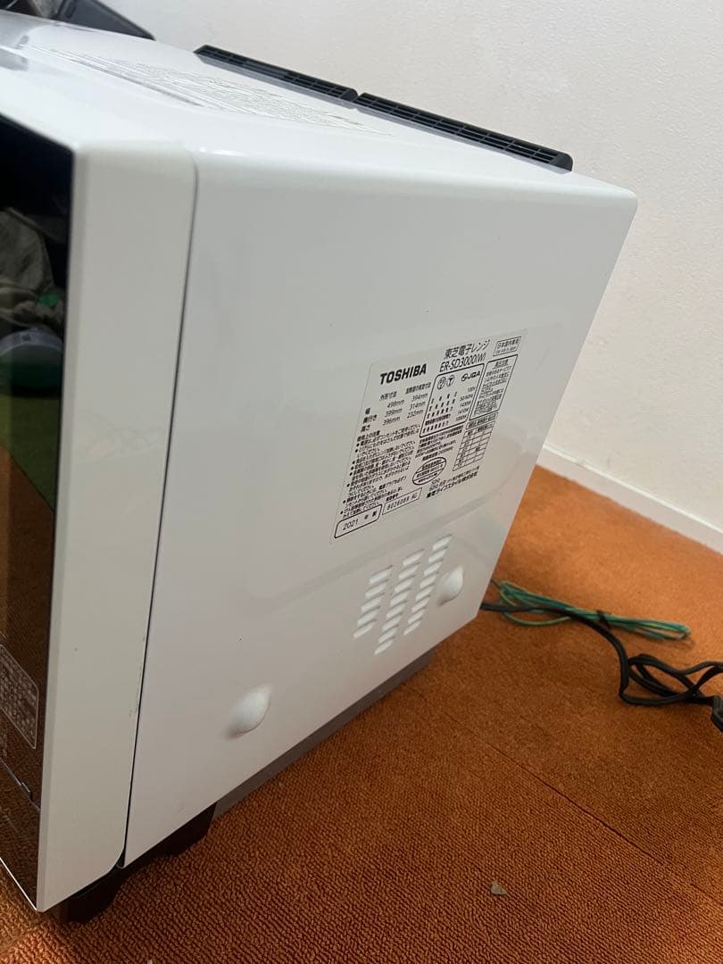 未使用近い 2021年製 東芝過熱水蒸気石窯オーブンレンジ 電子レンジ