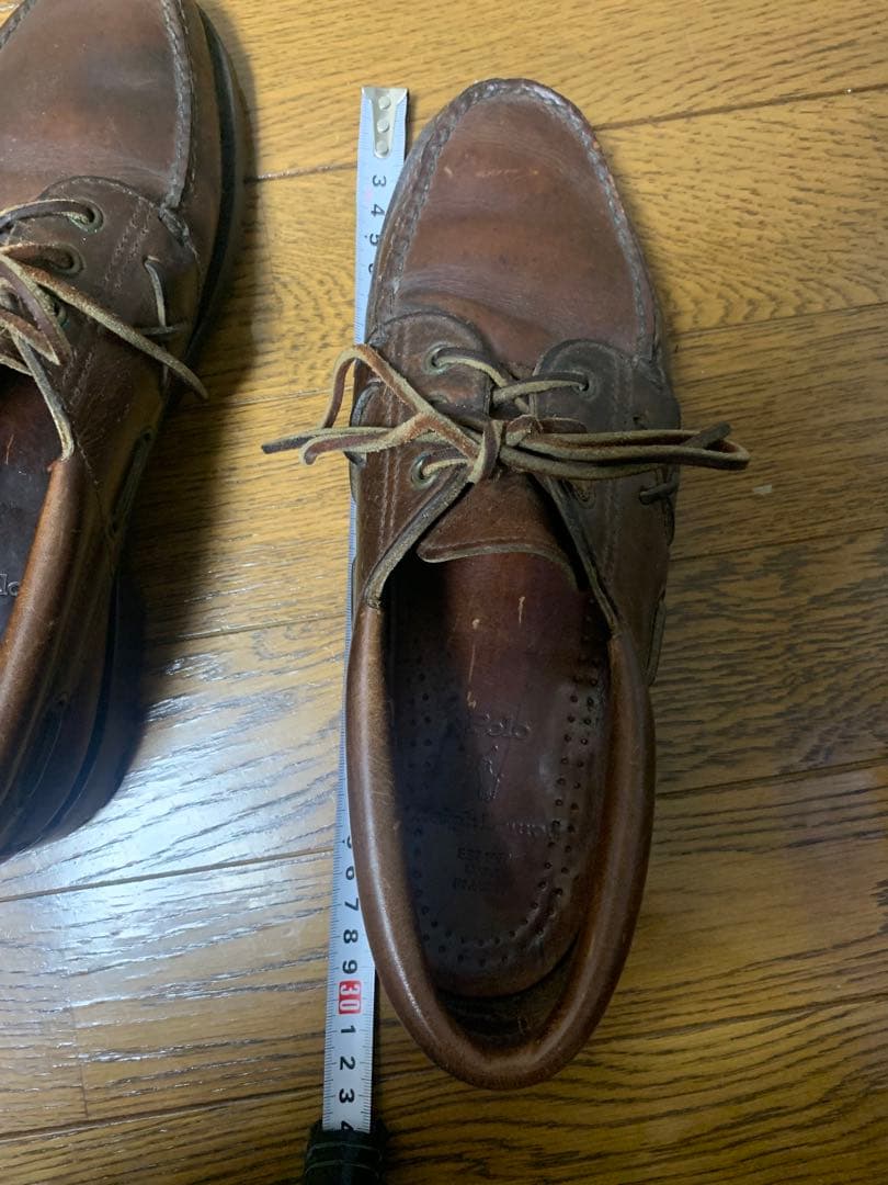 ラルフローレン　デッキシューズ　オールレザー　26cm