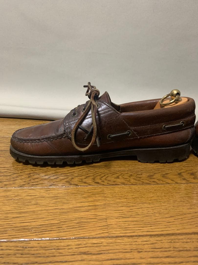 ラルフローレン　デッキシューズ　オールレザー　26cm