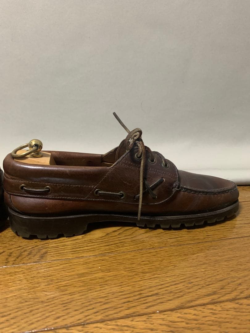 ラルフローレン　デッキシューズ　オールレザー　26cm