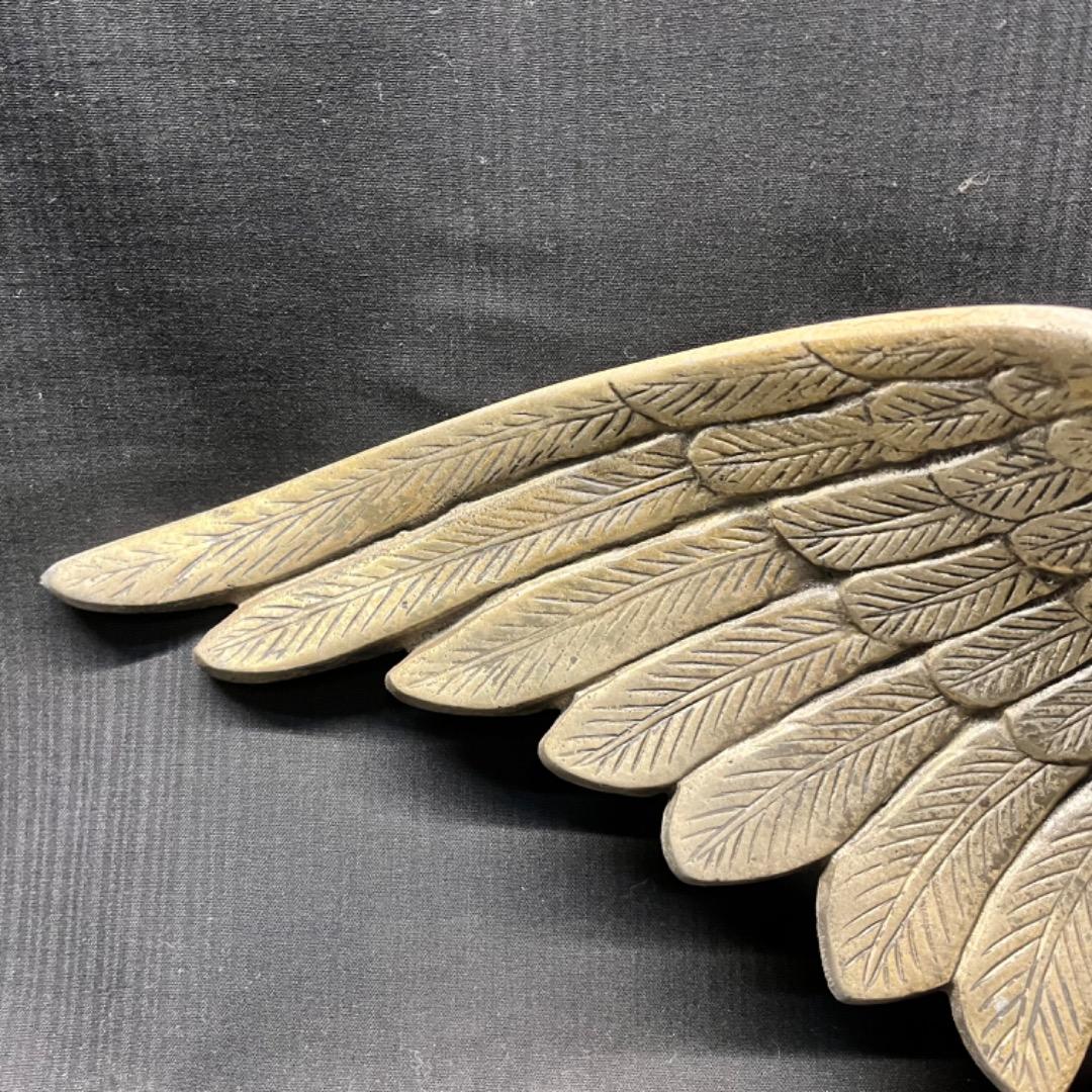 ▽Bi1061 日本製 デコトラ 鷲 鷹 レリーフ 当時物 金属製 長期保管品