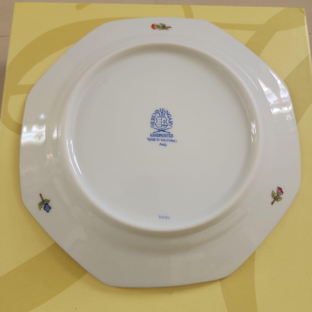 ヘレンド　ビクトリア　プレート18cmオクタゴナル　ハンガリー　セット