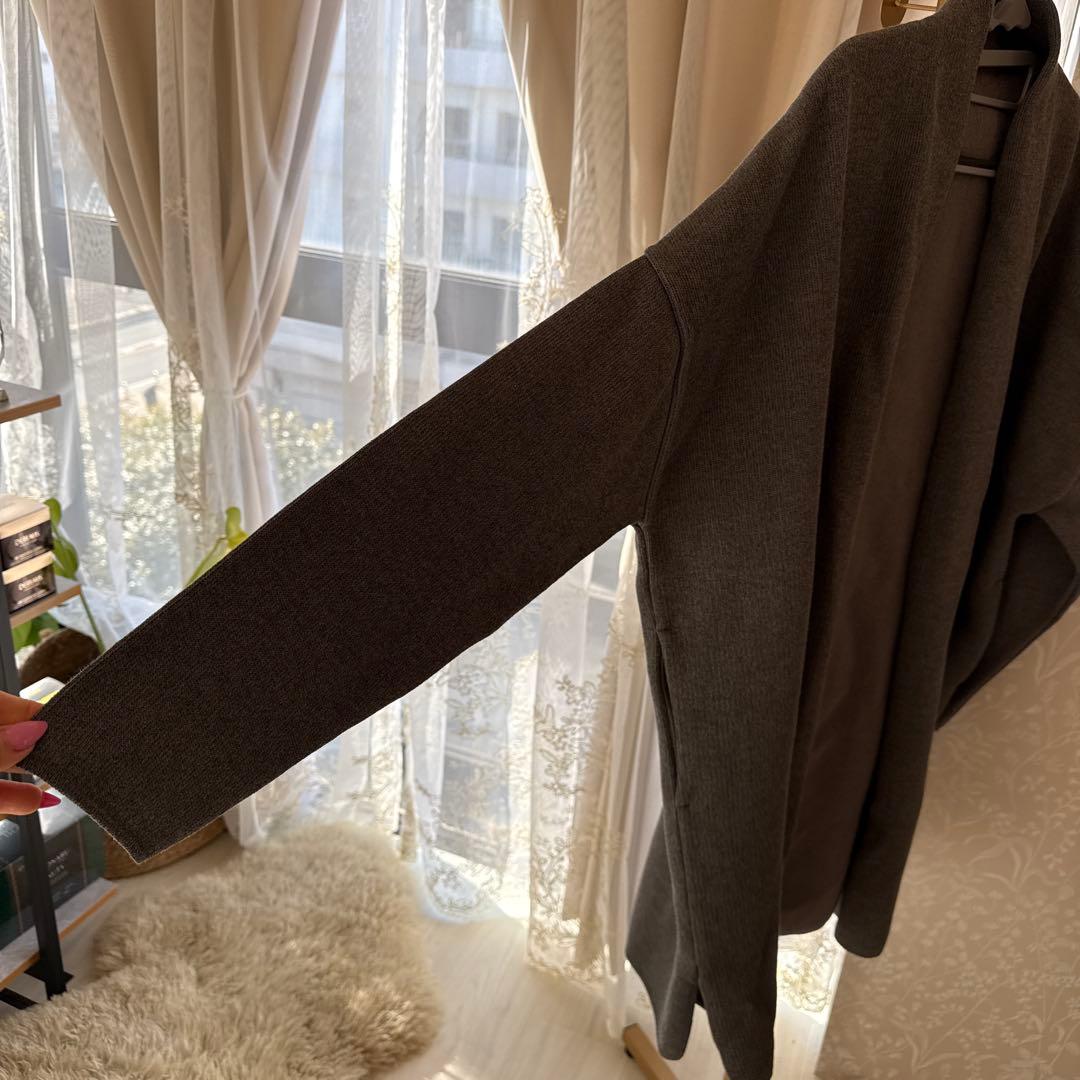 ドゥーズィエムクラス Twins cottonショートガウン コットン グレー