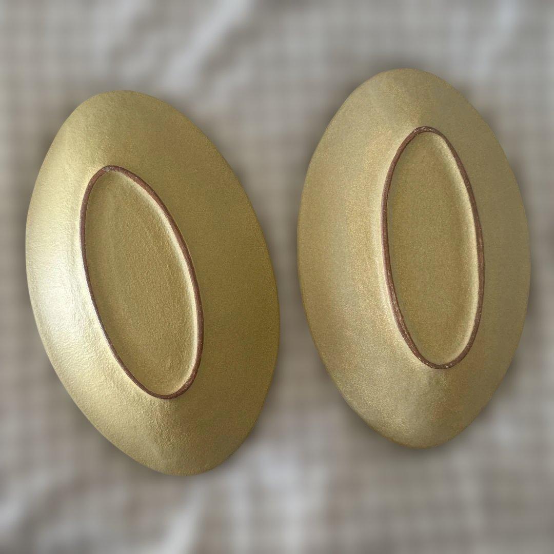 三ッ持啓　ボウルとオーバル皿のセット