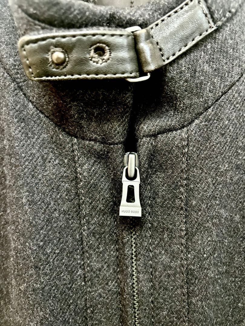 Hugo boss ダークグレー ジャケット ウール