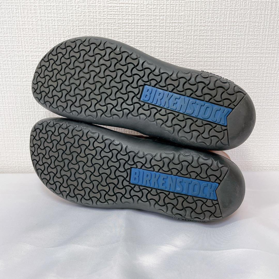 ビルケンシュトック ベニントン 38 ショートブーツ ブラウン サイドジップ本革