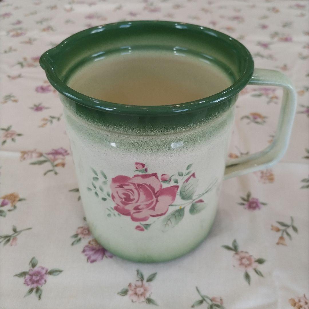 イマン ローズ柄オイルポット