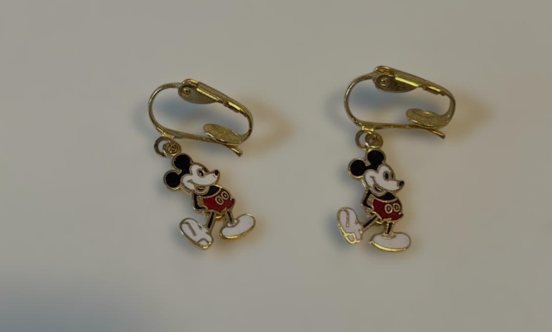 アナハイム ディズニーランド ミッキーマウスイヤリング＆非売品 記念メダル