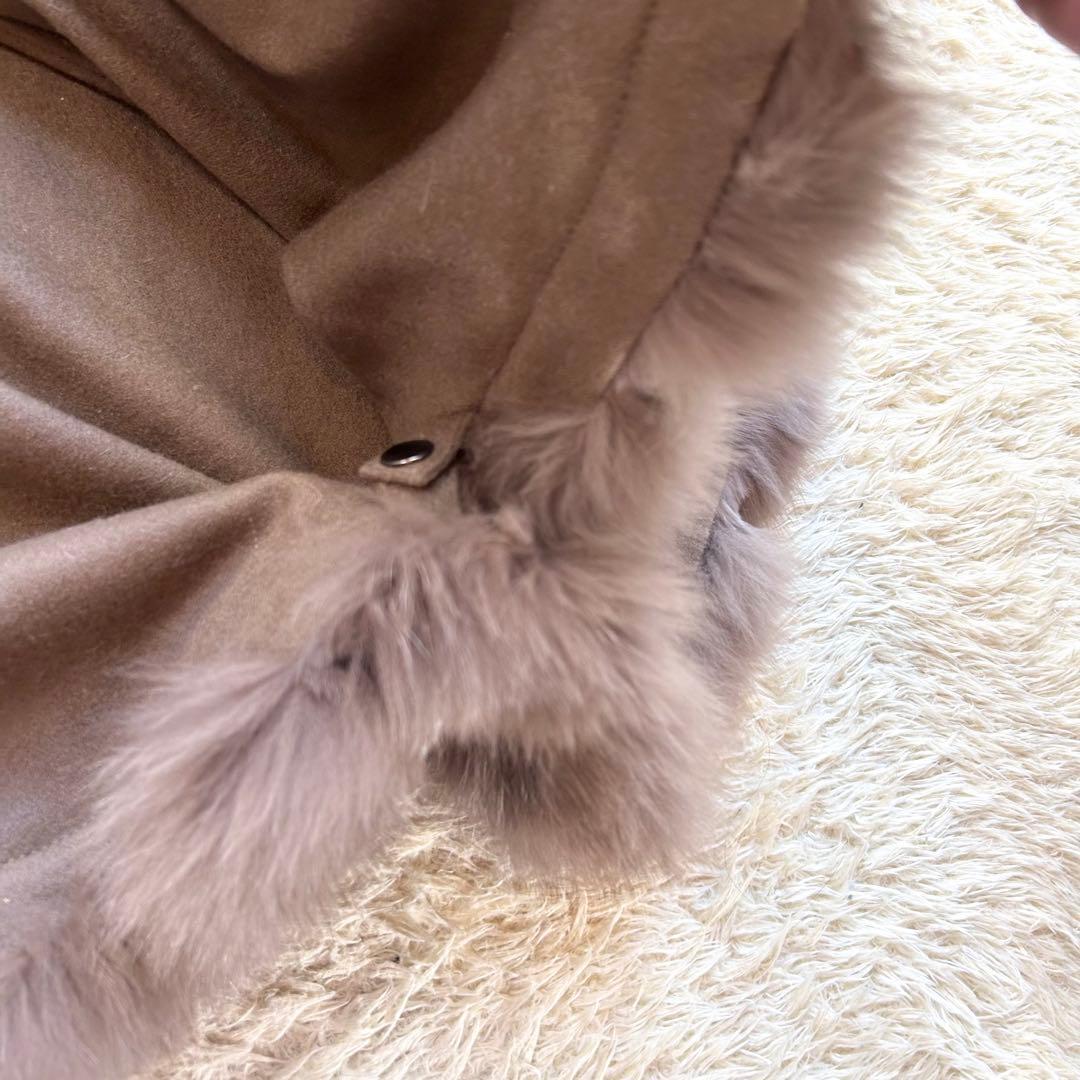 【極美品✨️】SAGAFURS カシミヤ 100% 本毛皮 フォックス ポンチョ