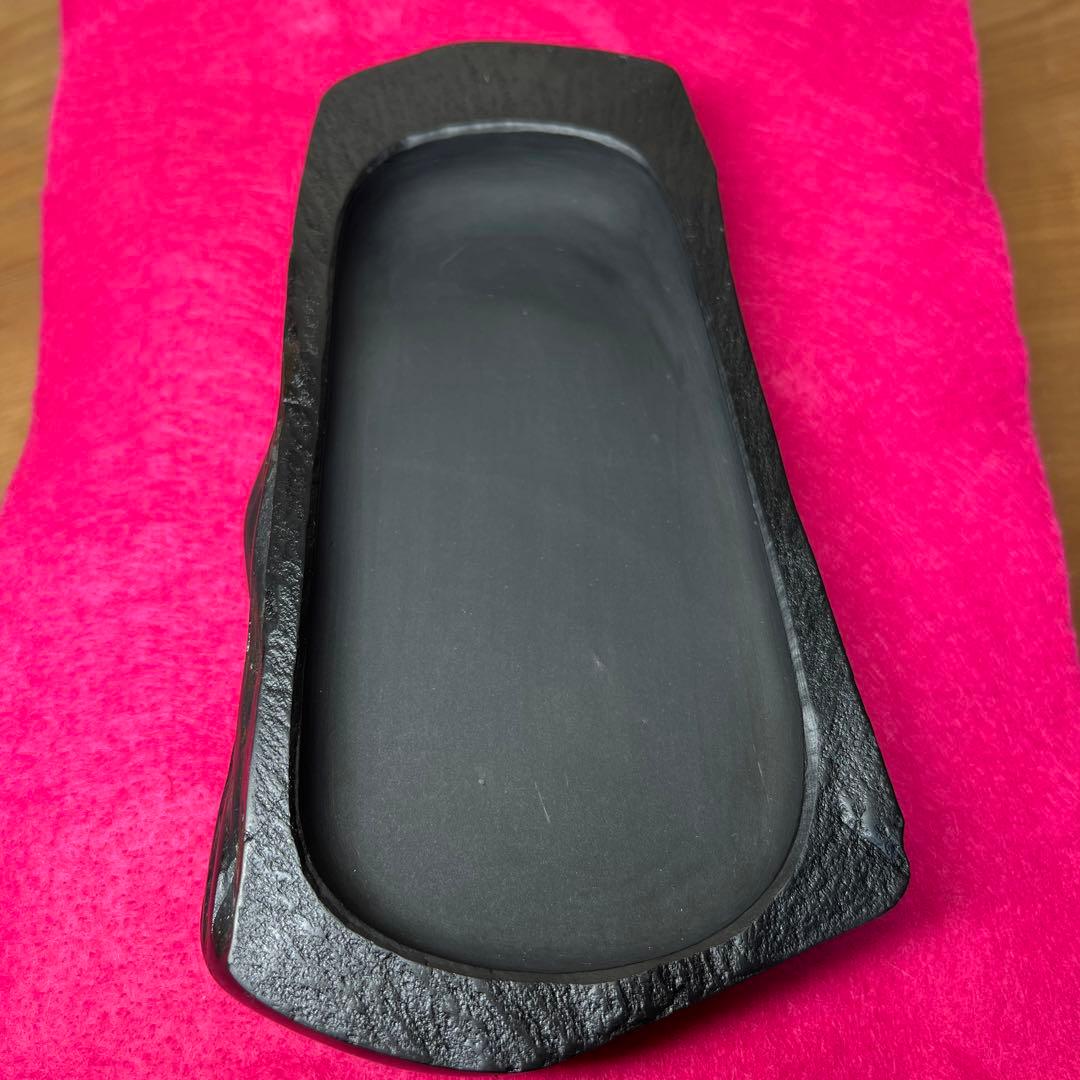 ⭕️超　希少　鍋倉漆象嵌硯　軍鶏を象嵌　女性好み作品　手間かかる