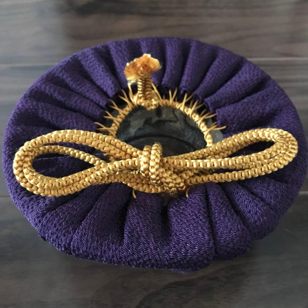 上野焼 三代山岡徹山 香春徹山窯 刷毛目茶碗 二重箱 共箱 仕覆 栞