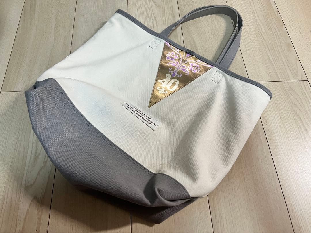 ディズニーランド　40周年　ガーランド　トートバッグ　ミニーマウス　Lサイズ