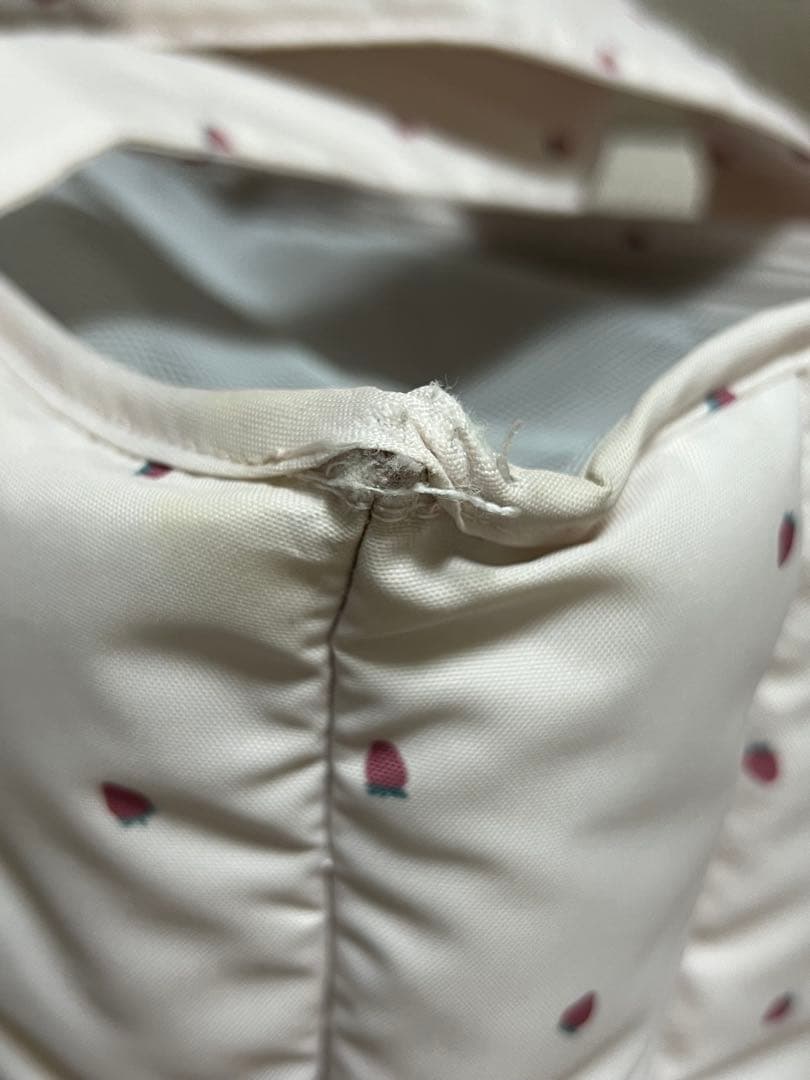 ジェラートピケ ストロベリー柄キルティングキャリーバック ペット 値下げ中