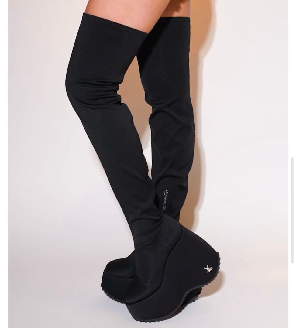 YELLO ロングブーツ　ブラック