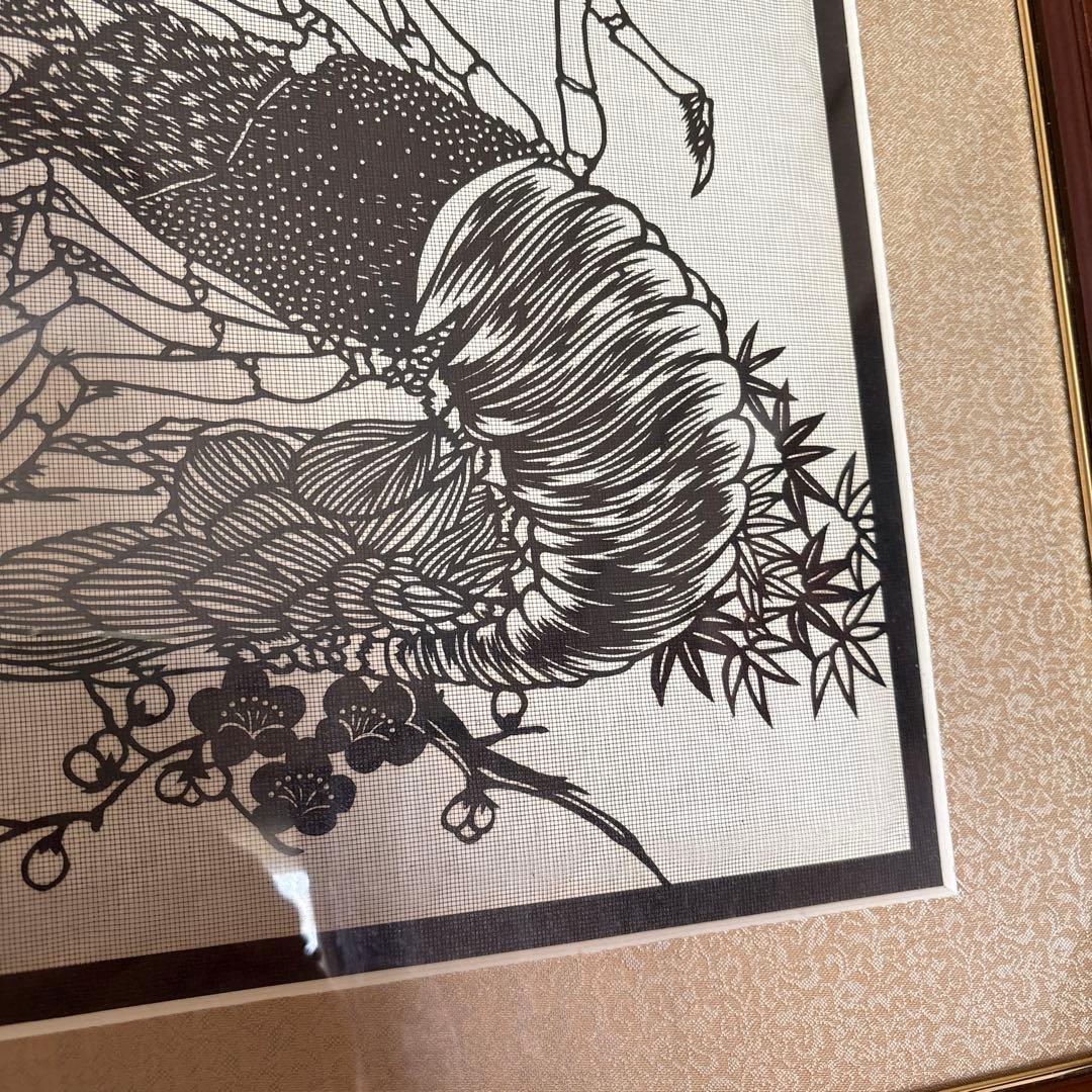 伊勢型紙：額入り：【伊勢海老】