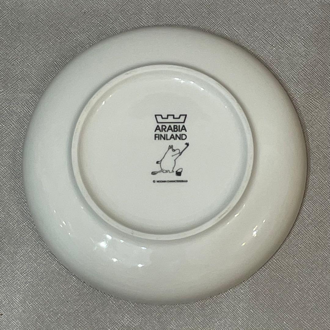 廃盤　イッタラ　アラビア　ムーミン　プレート&マグカップ　チルドレン　リーフ柄