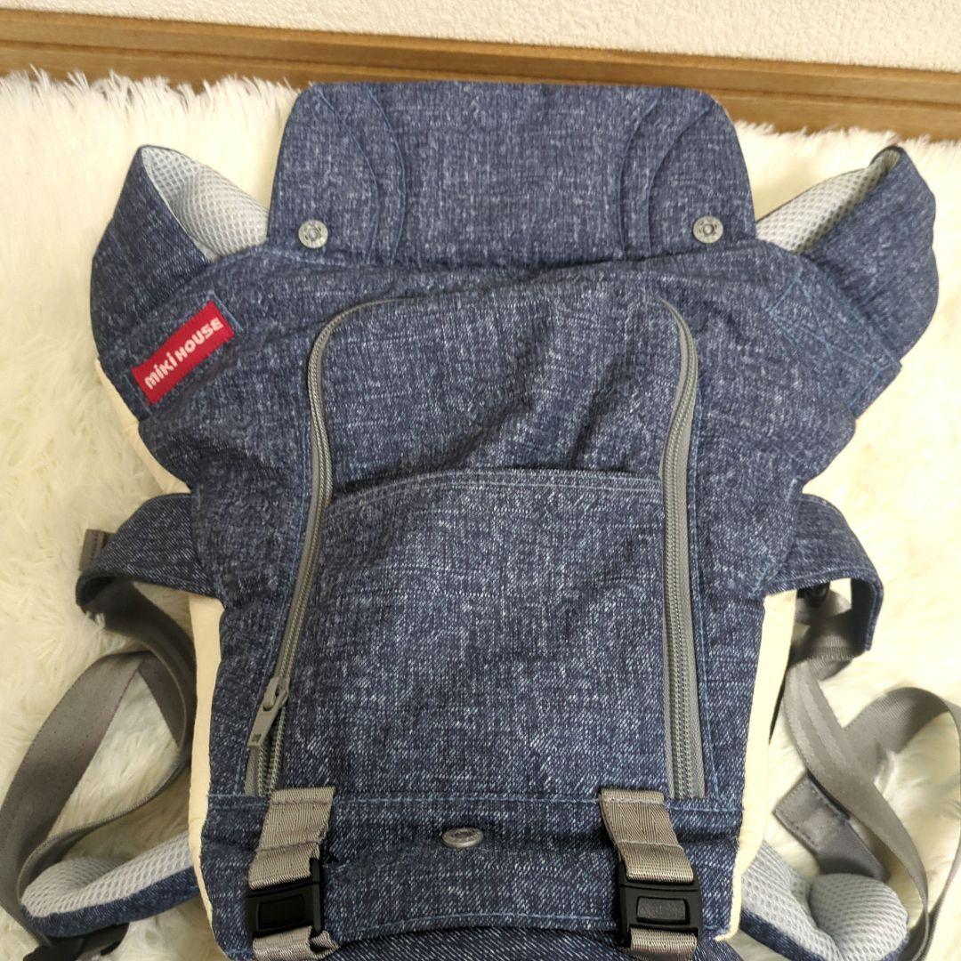 ポグネー × ミキハウス 抱っこ紐 デニム調