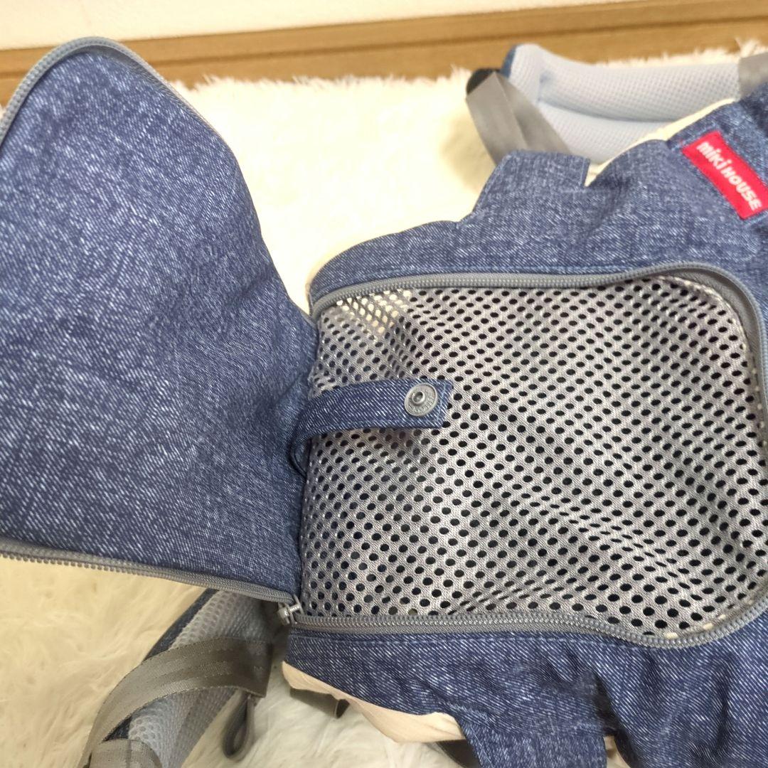 ポグネー × ミキハウス 抱っこ紐 デニム調